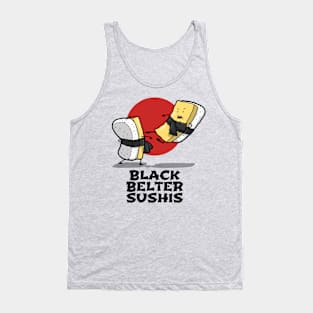 Cute Funny Original Kawaii Japanese Sushi Karate Fighting Cartoon Gift For Sushi Lovers Tank Top